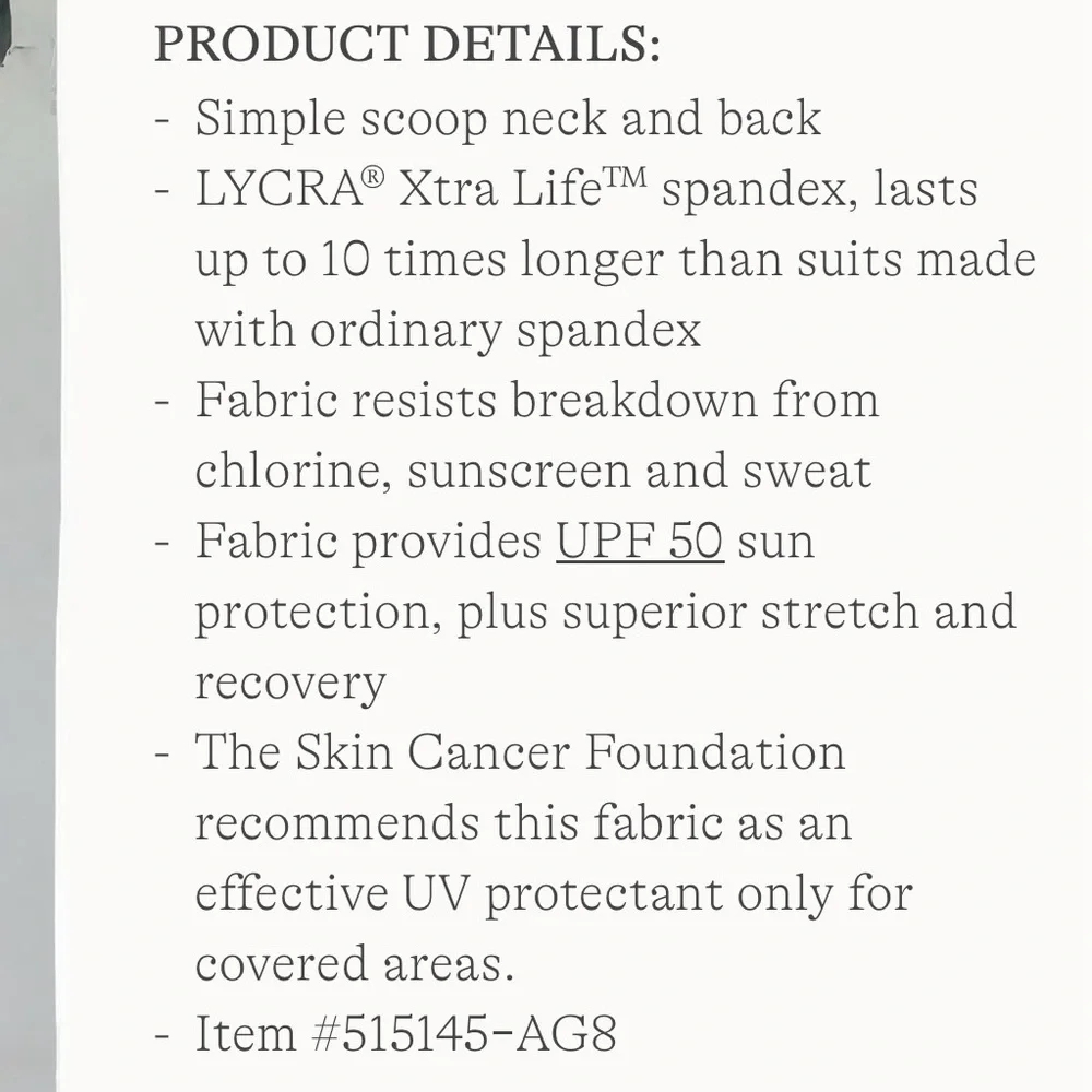 NWOT Lands' End Women's Chlorine Resistant Soft Cup Tugless Swimsuit size 22W L - Picture 10 of 11